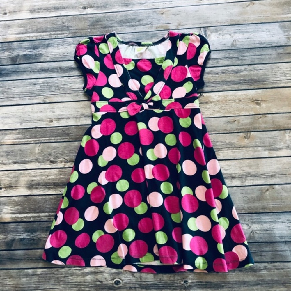 31. Girls dress w/ colorful circle pattern! Size 7/8